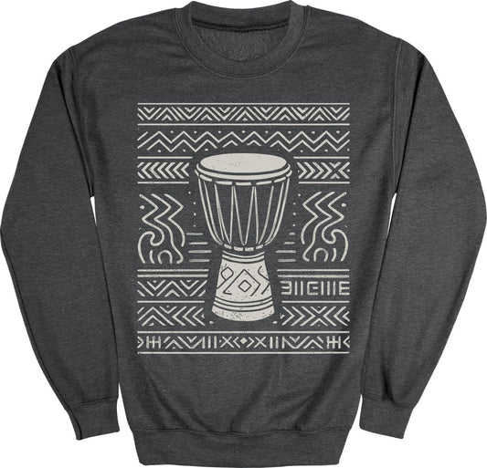 Tribal Drum Pattern Sweatshirt - Zion Threadz