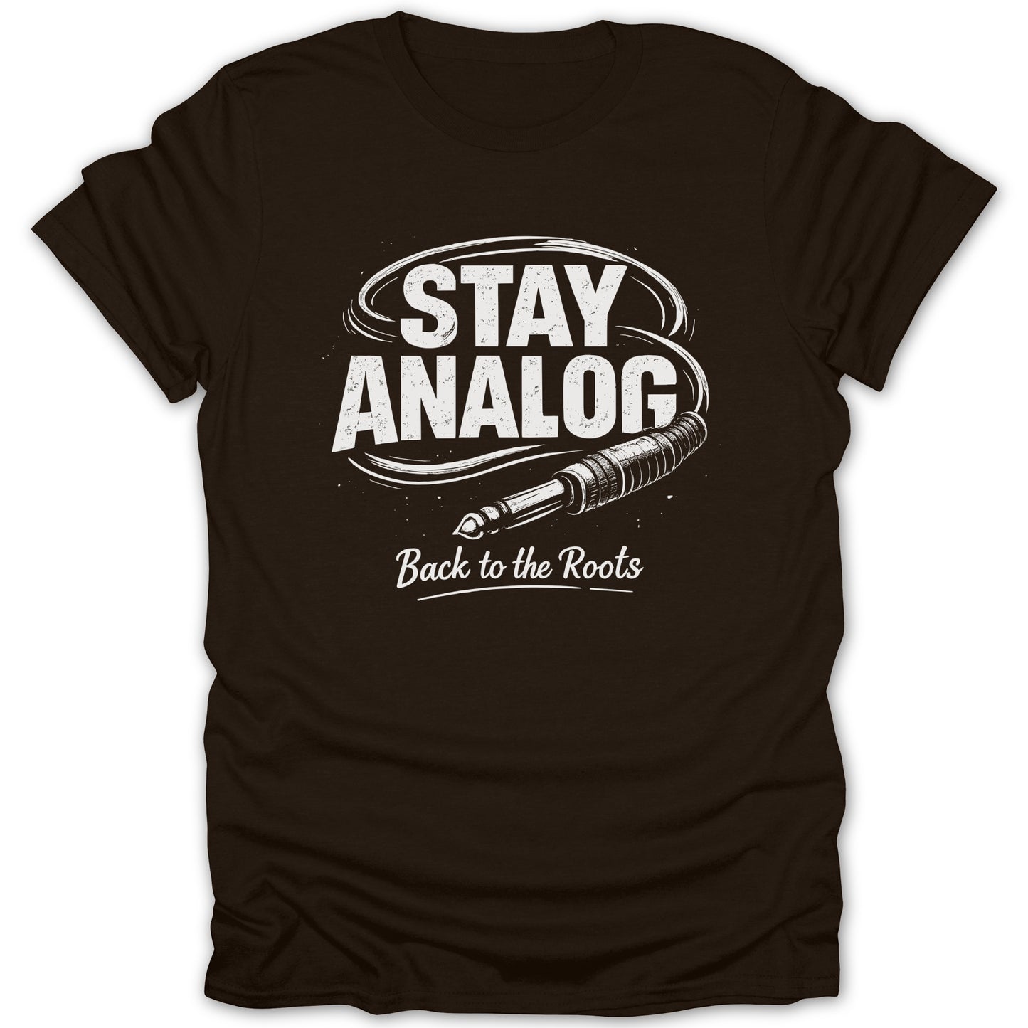 Stay Analog Back to the Roots Graphic T-Shirt