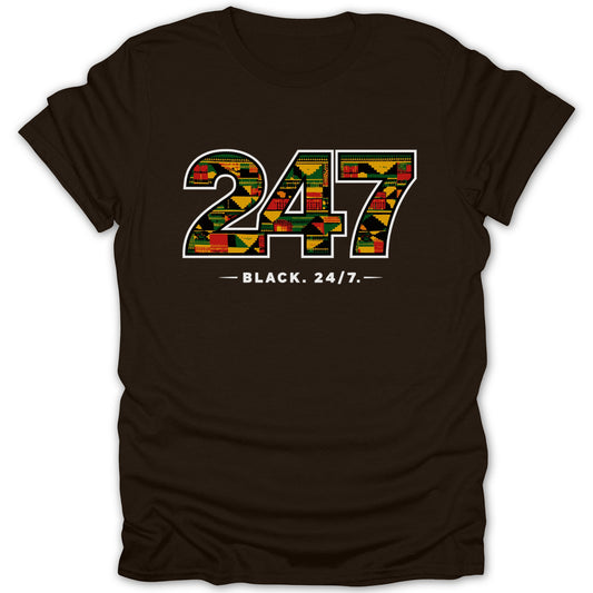 BLACK. 24/7. 247 Graphic Printed Shirt