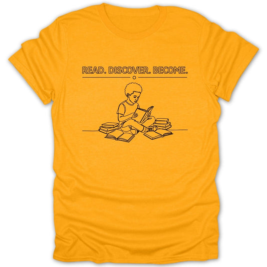 Black Boy Read Discover Become Tee - Zion Threadz