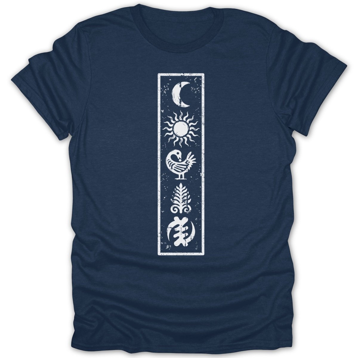 Adinkra Symbols Etched Tee - Zion Threadz