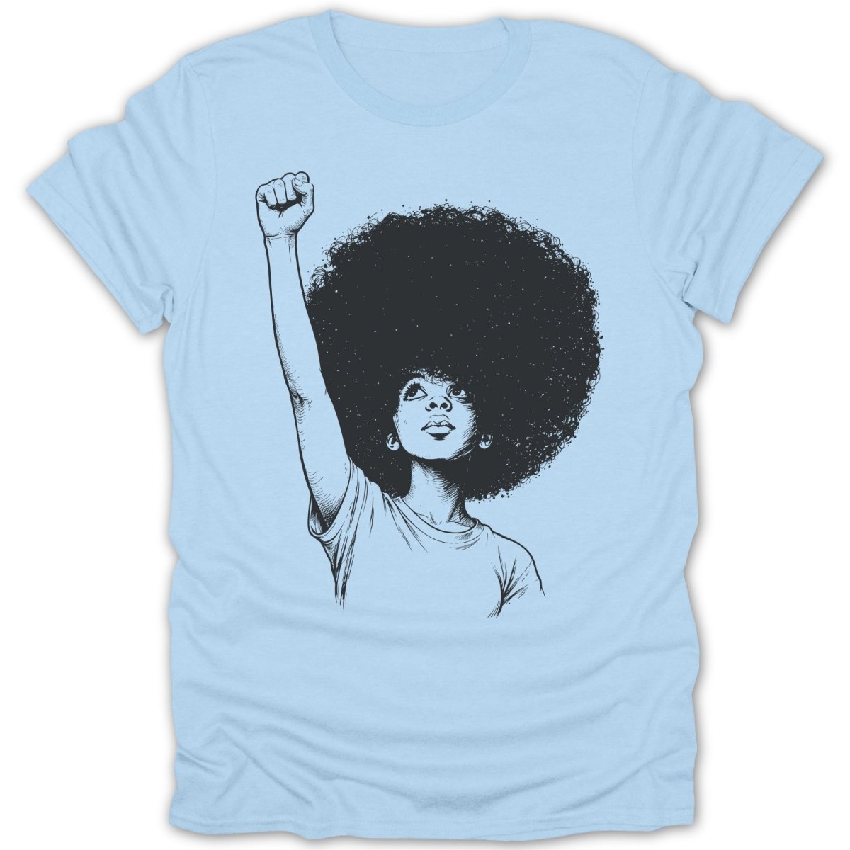 Afro Girl Fist B Tee - Zion Threadz