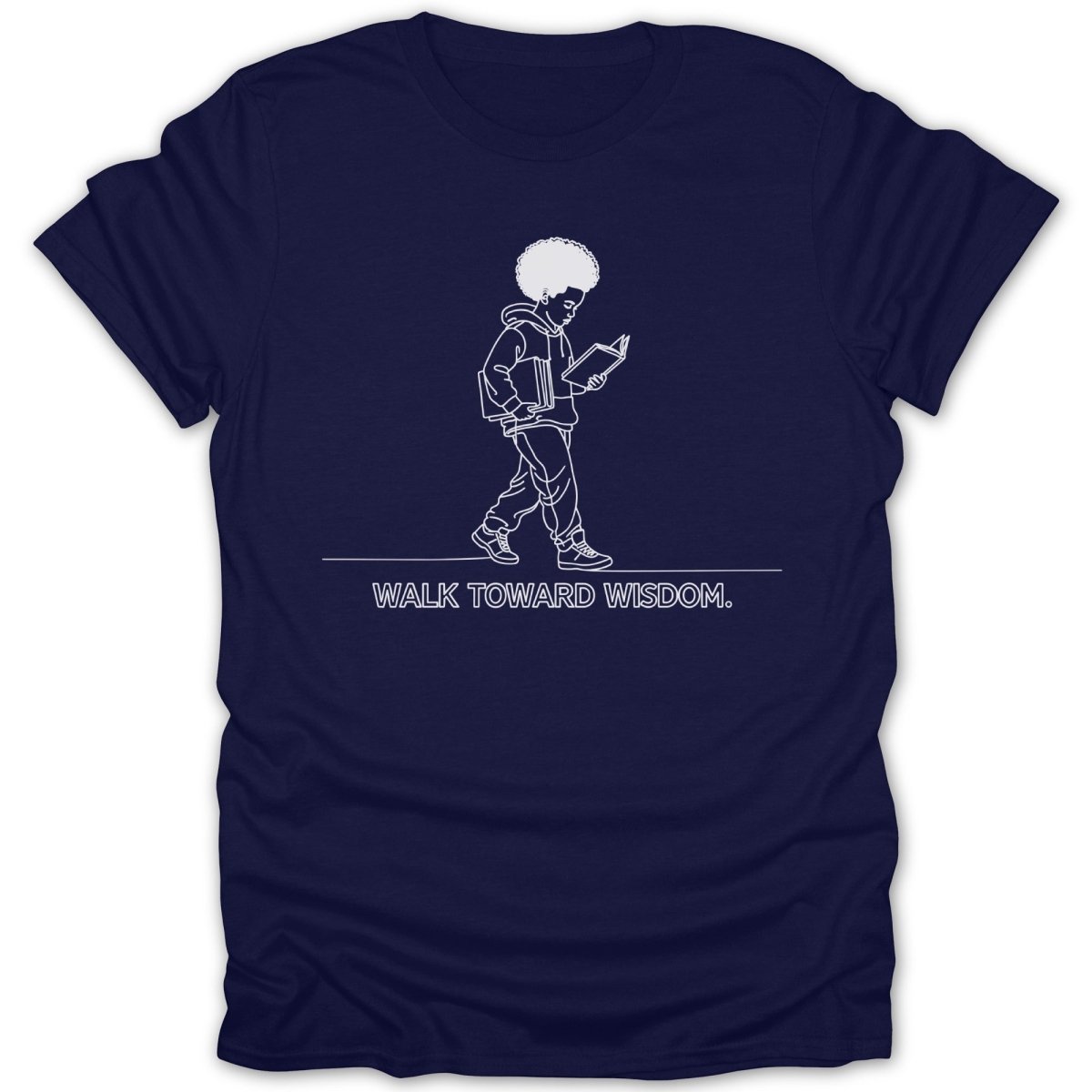 Black Boy Walk Toward Wisdom Tee - Zion Threadz