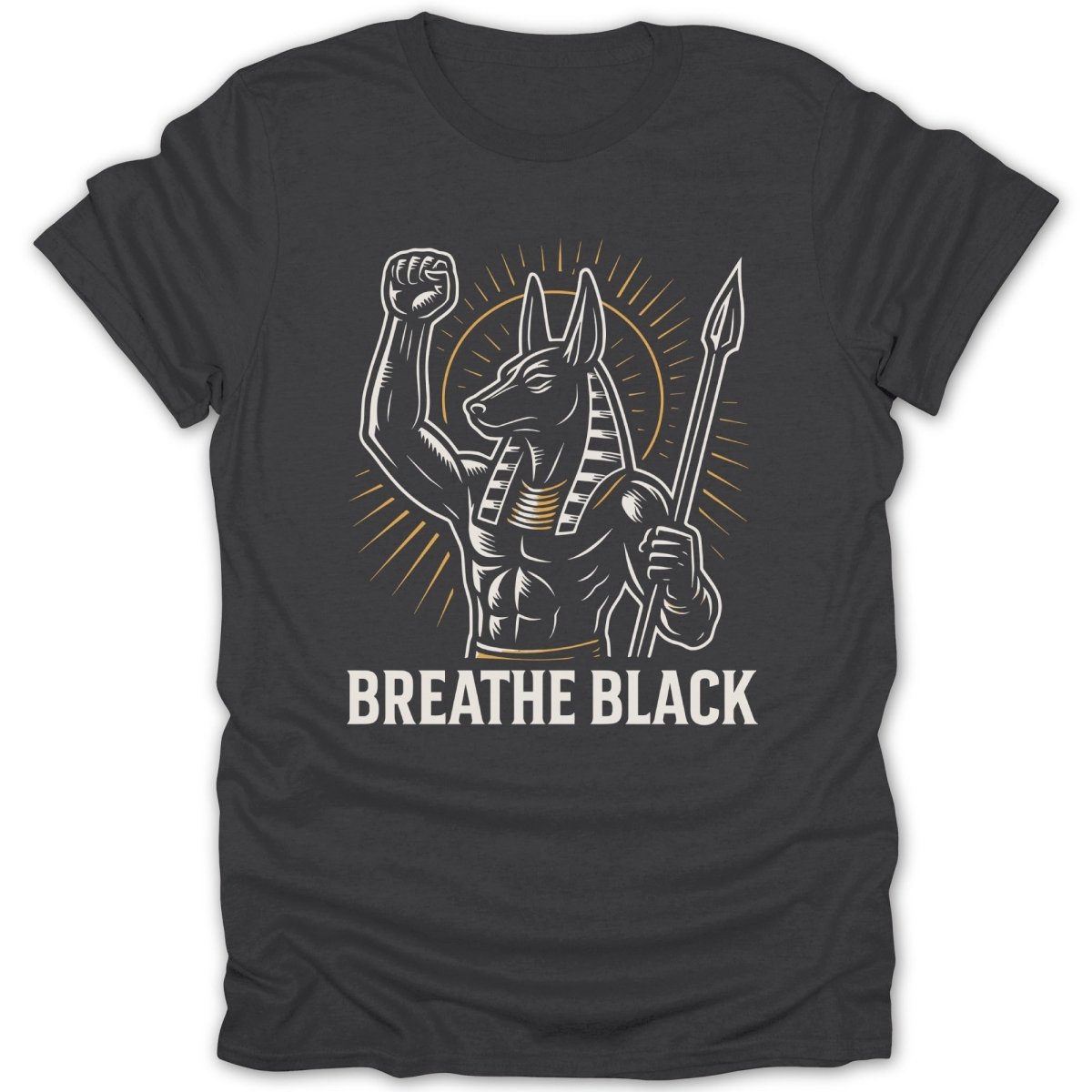 Breathe Black Anubis Tee - Zion Threadz