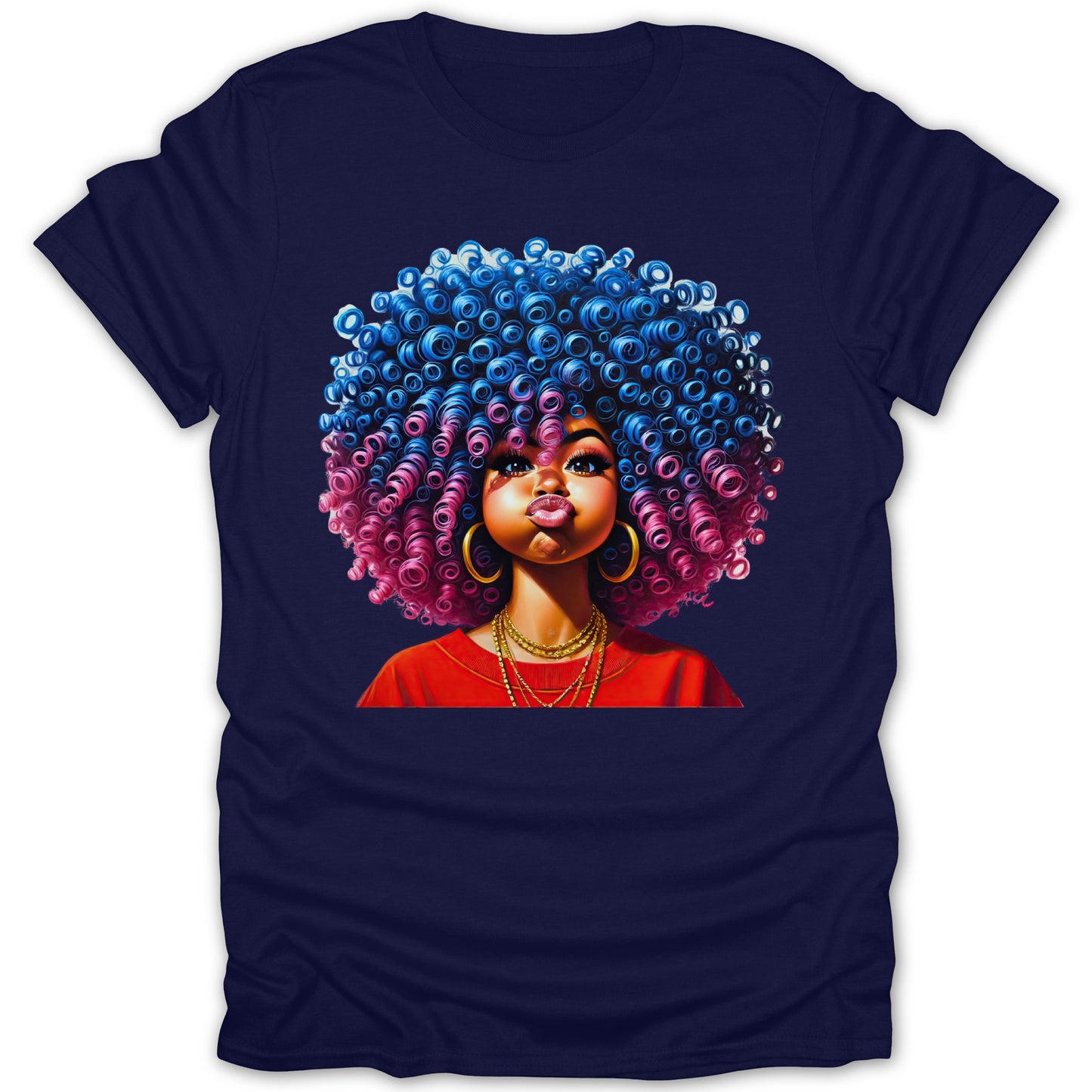 Bold Afro Art Graphic Statement T-Shirt product