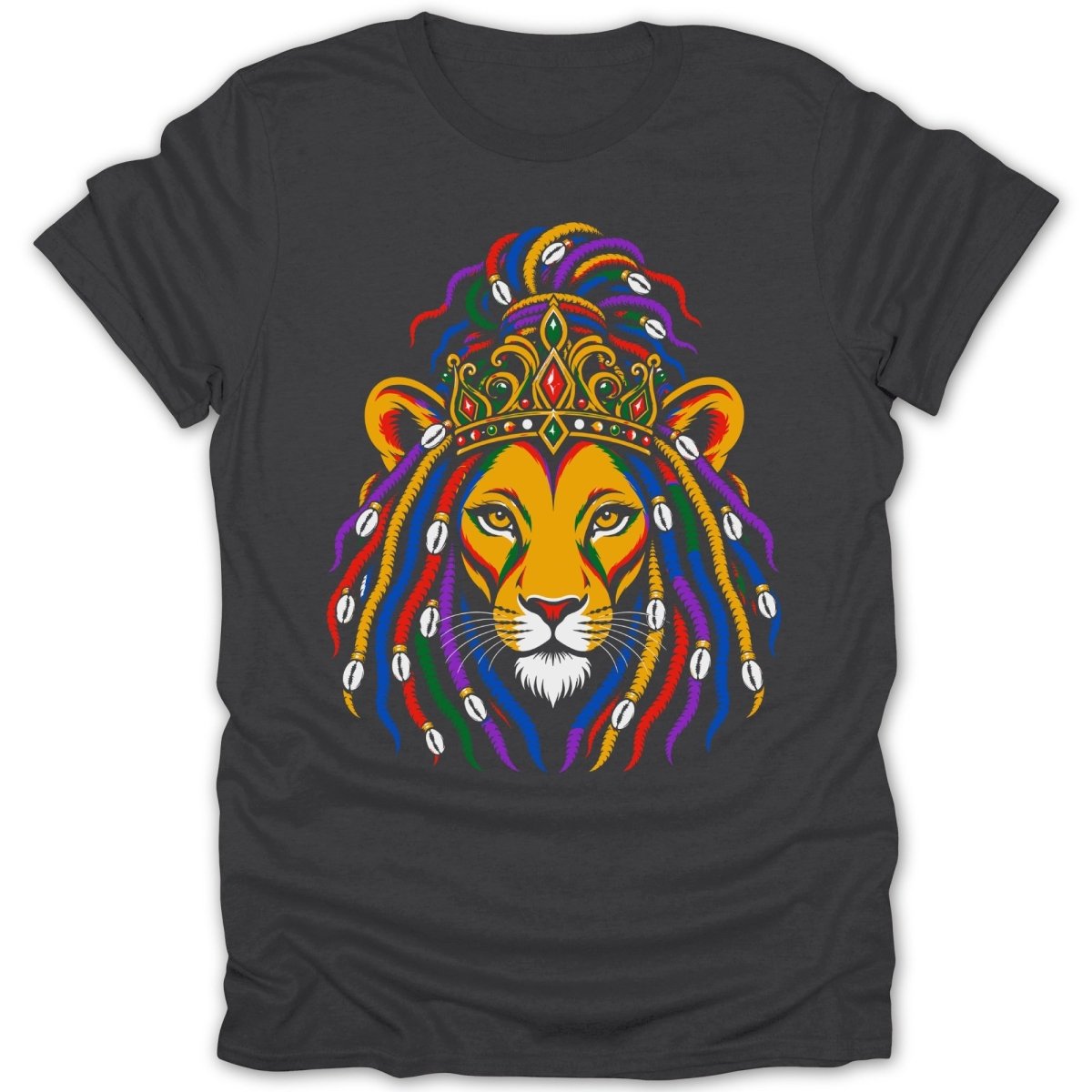 Reggae Lioness With Dreads PB Tee - Zion Threadz