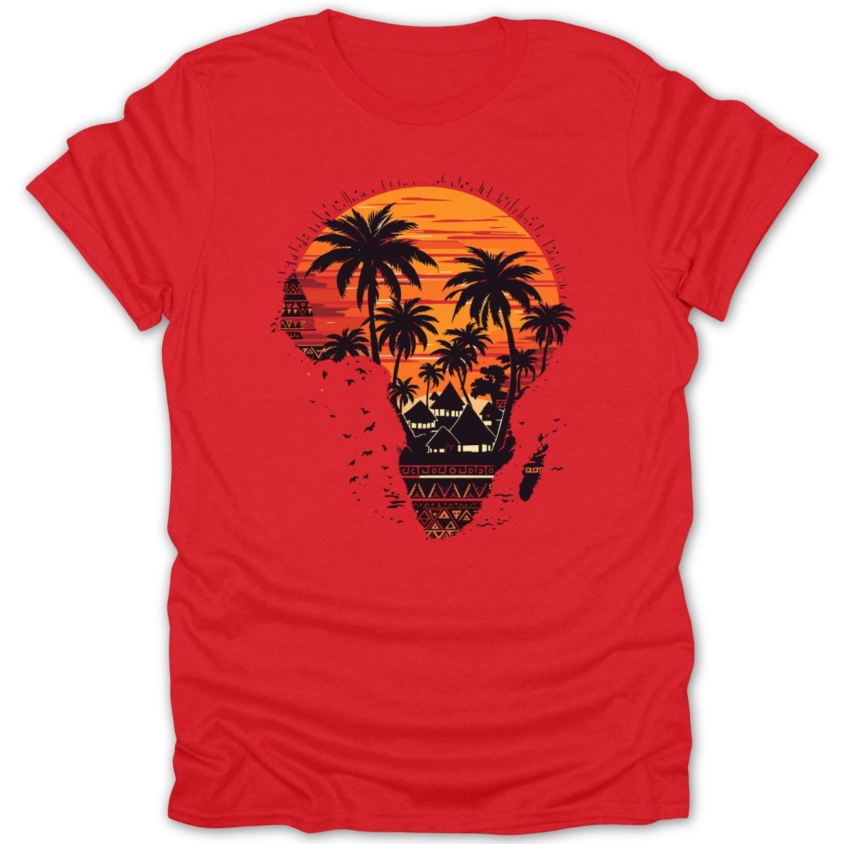 Africa Sunset Palm Tee - Zion Threadz