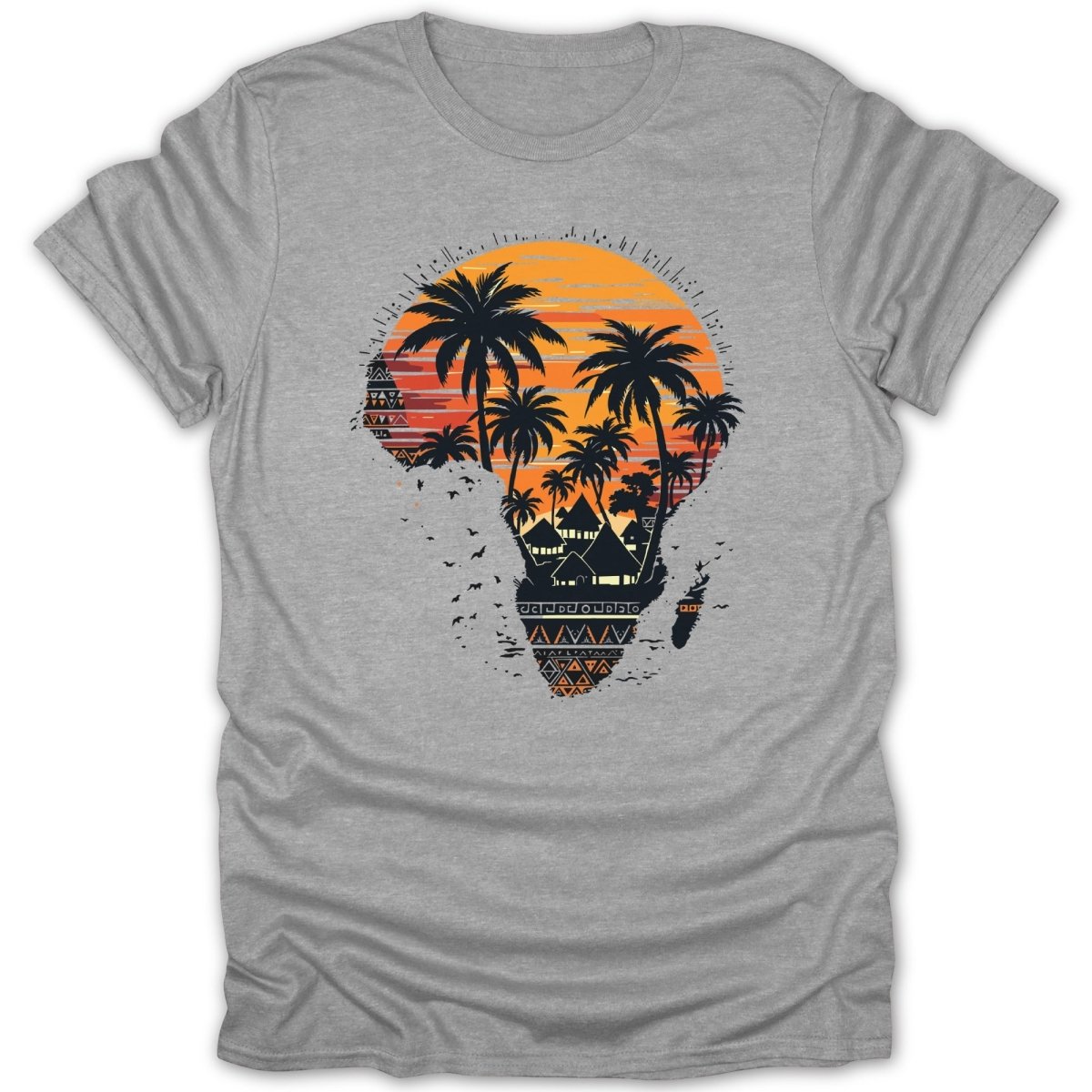 Africa Sunset Palm Tee - Zion Threadz