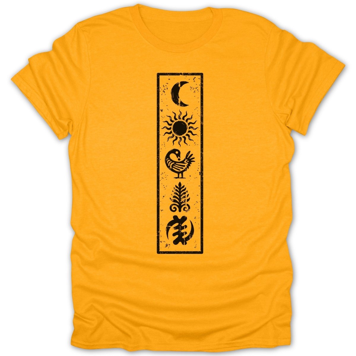 Adinkra Symbols Etched Tee - Zion Threadz