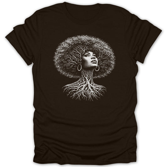 Afro Girl Roots Tee - Zion Threadz