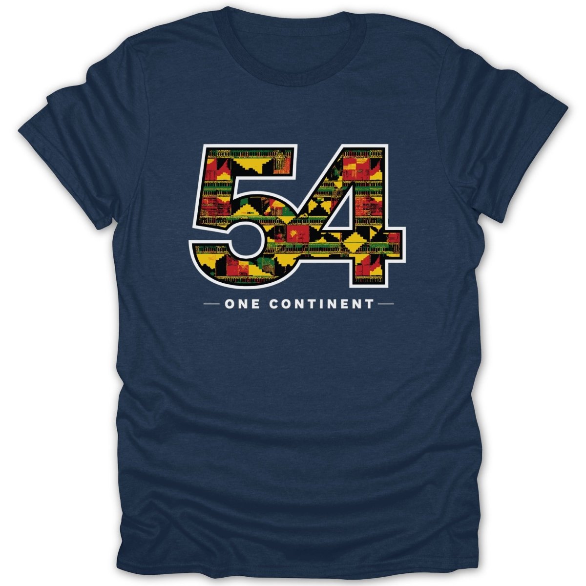 54 One Continent Kente Pattern Tee - Zion Threadz