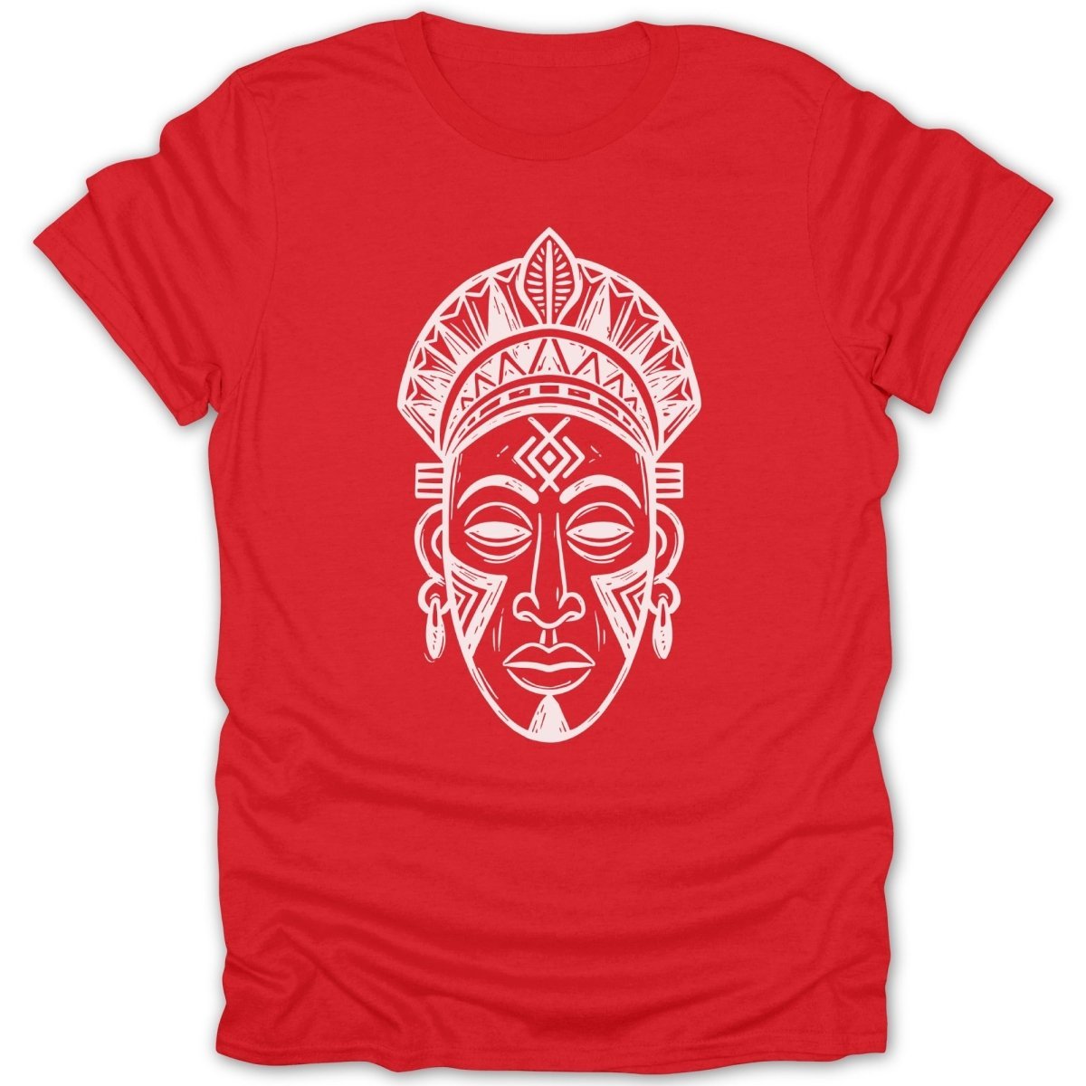 Tribal African Headpiece Mask Tee - Zion Threadz