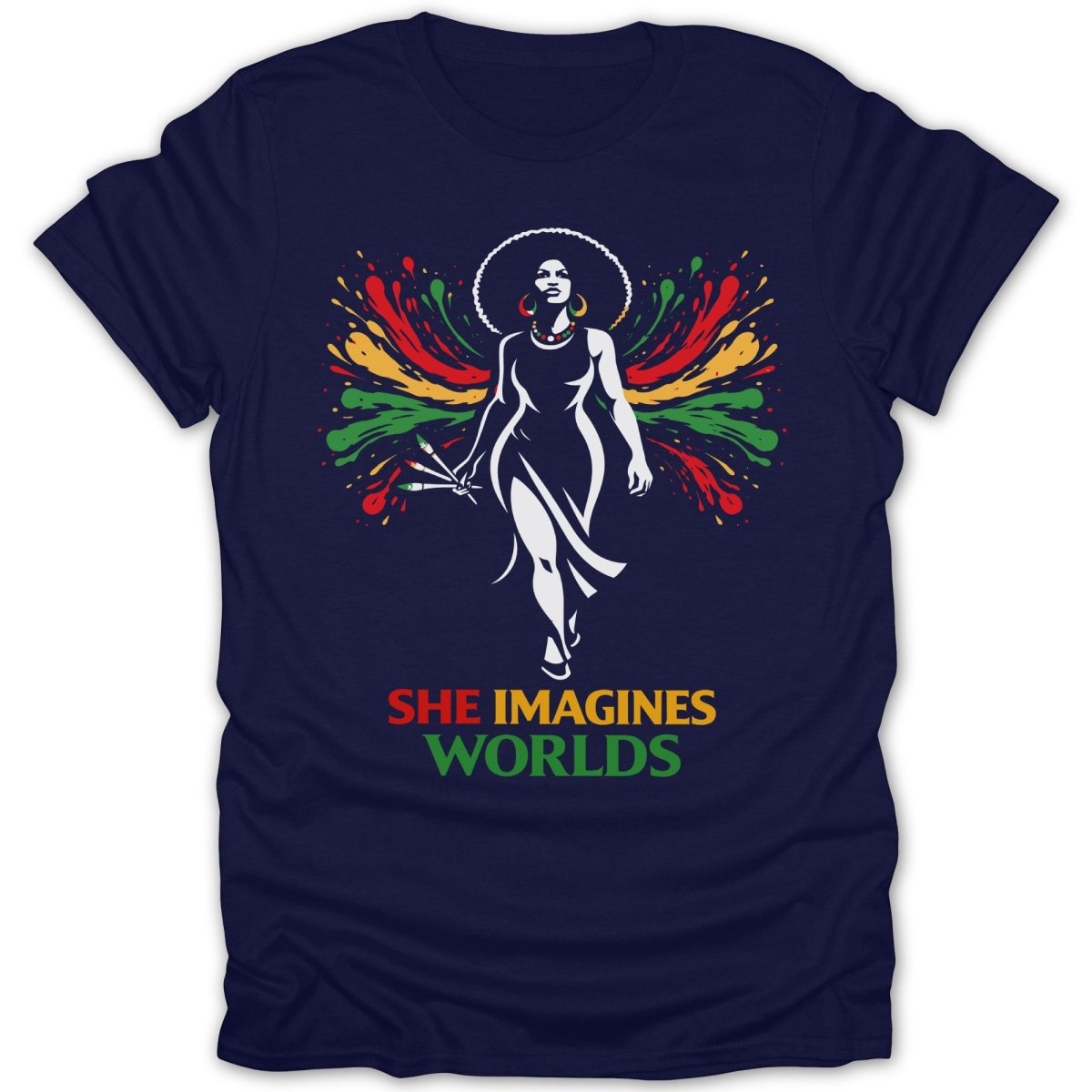 She Imagines Worlds Tee - Zion Threadz