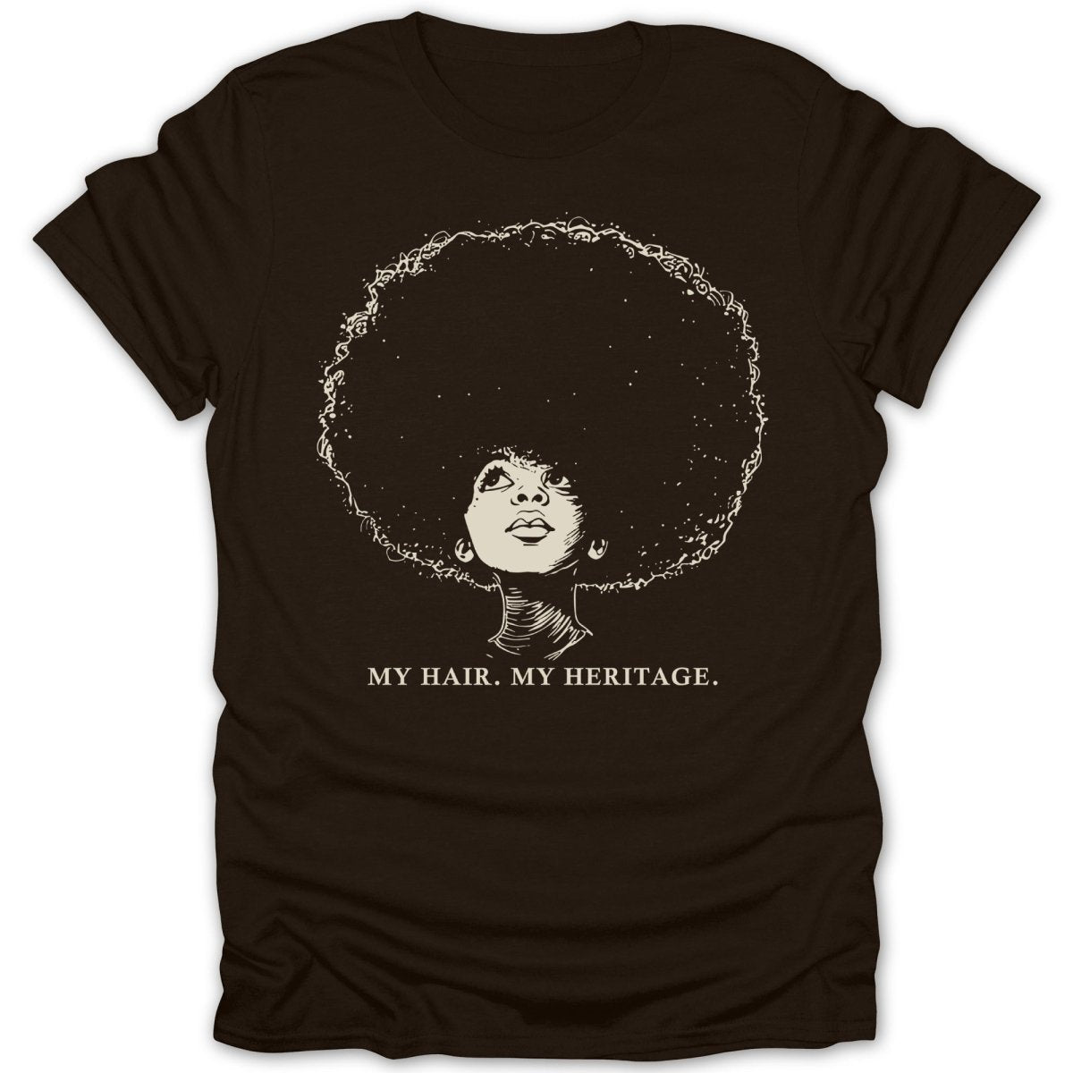 Afro Girl Portrait W/ Quotes Tee - Zion Threadz