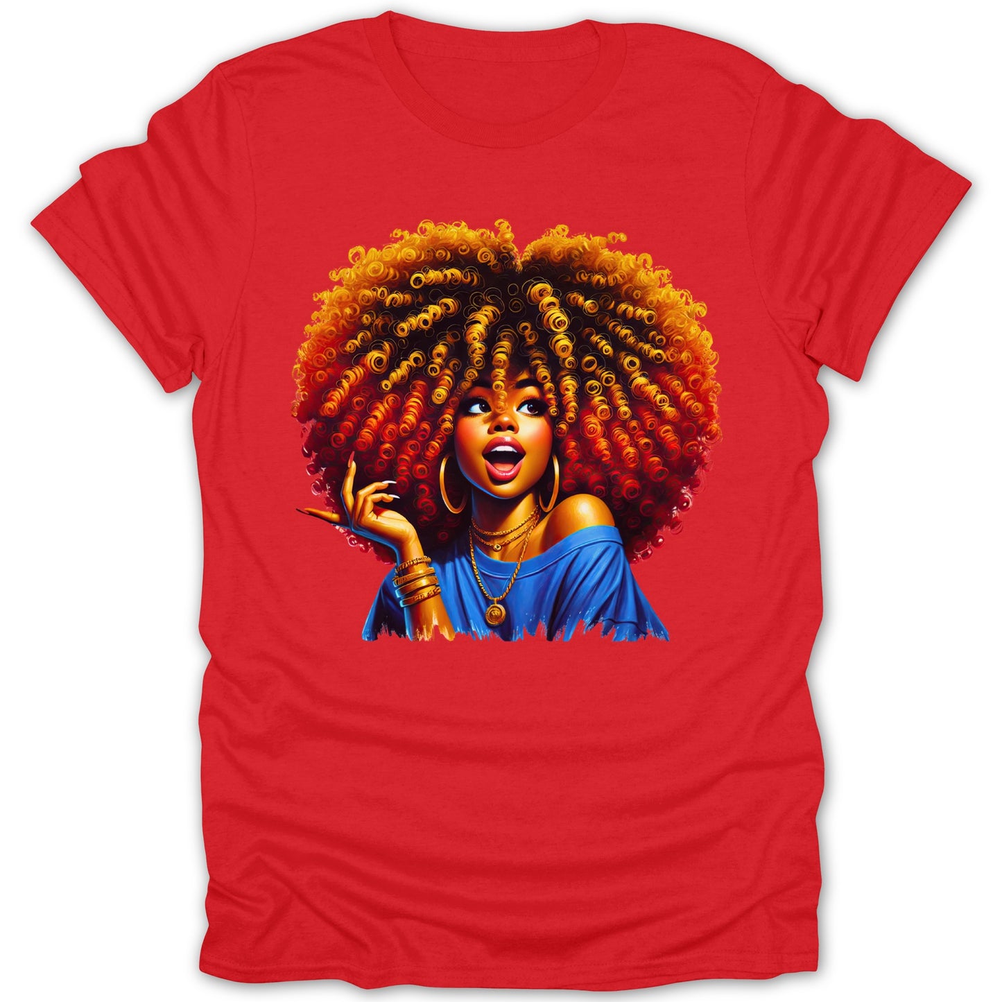 Vibrant Artistic Afro Design Graphic Tee Shirt product