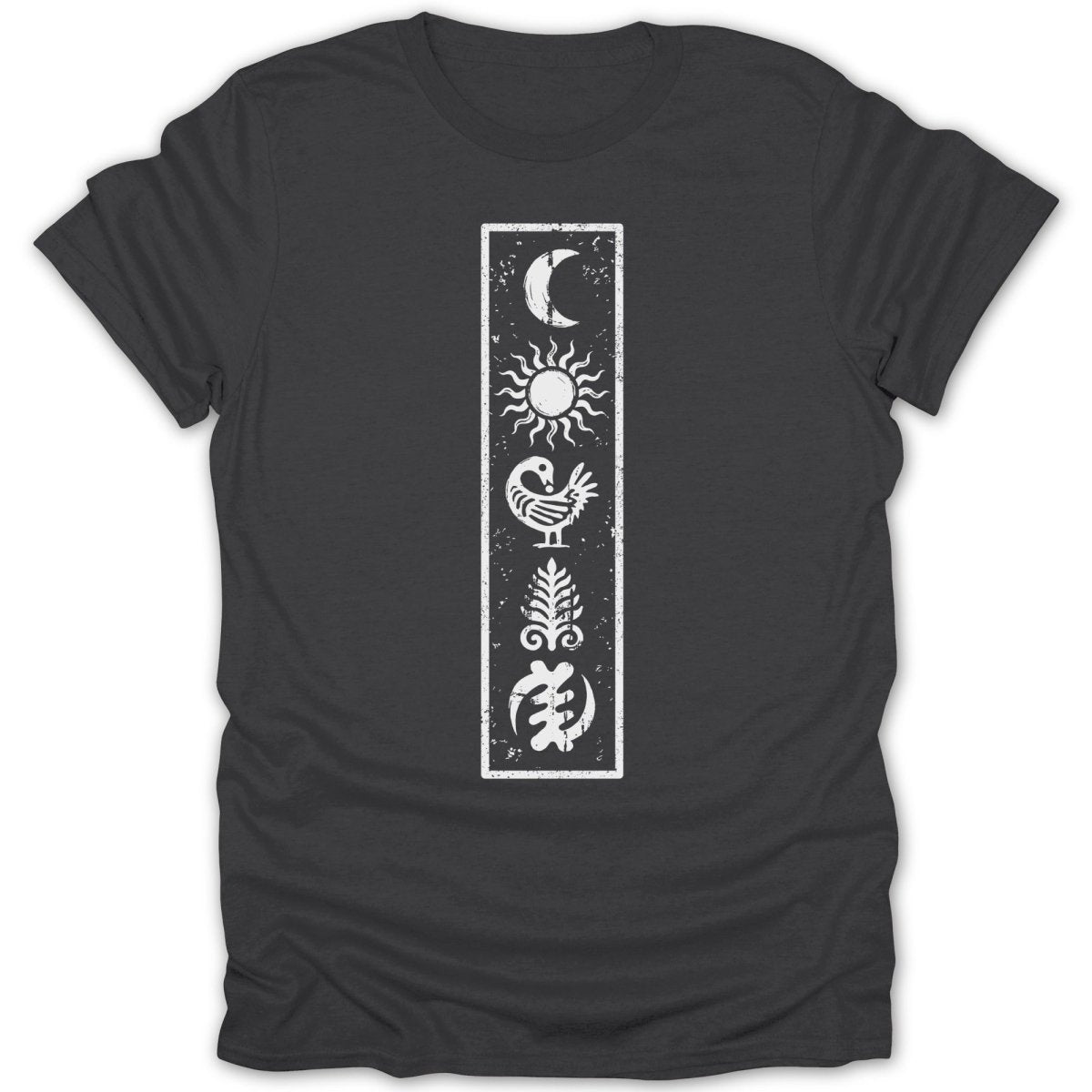 Adinkra Symbols Etched Tee - Zion Threadz