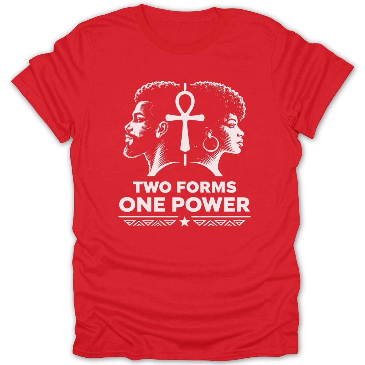 Two Forms One Power Ankh Tee - Zion Threadz
