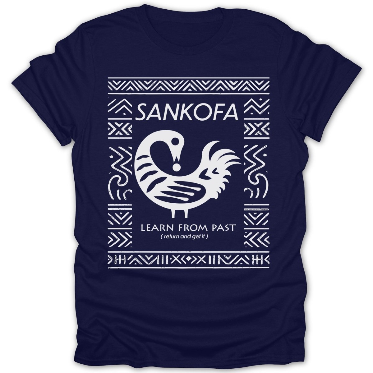 Sankofa Adinkra Pattern Tee - Zion Threadz