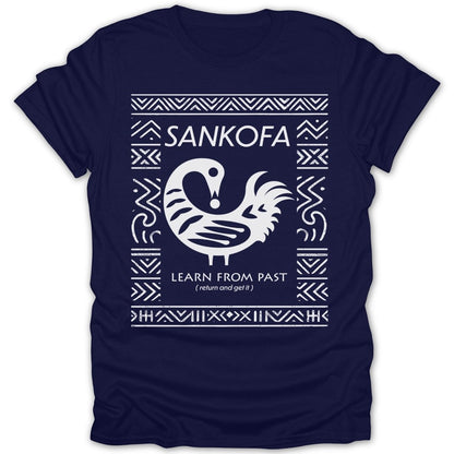 Sankofa Adinkra Pattern Tee - Zion Threadz