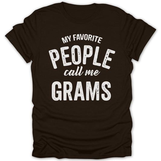 My Favorite People Call Me Grams Tee - Zion Threadz