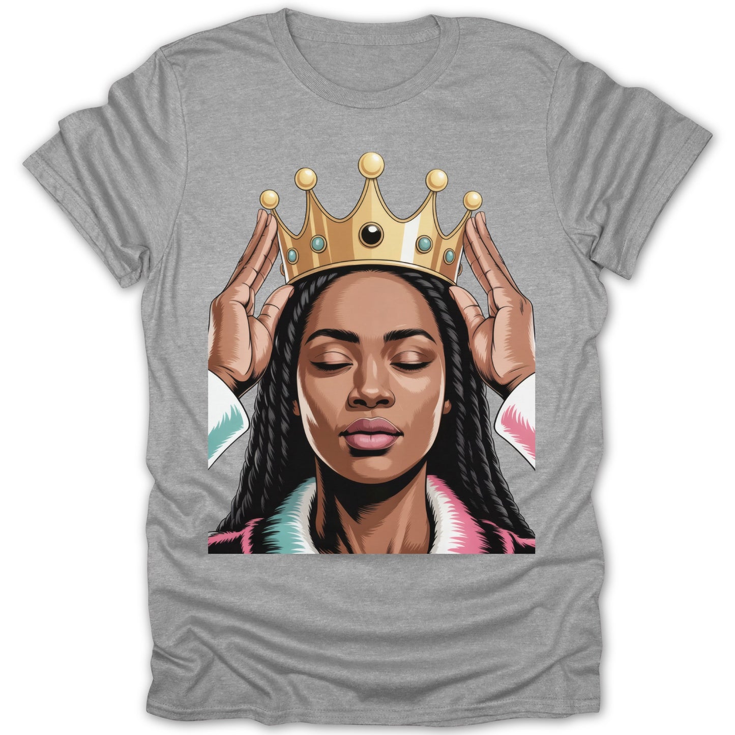 Queen With Crown Graphic Printed T-Shirt