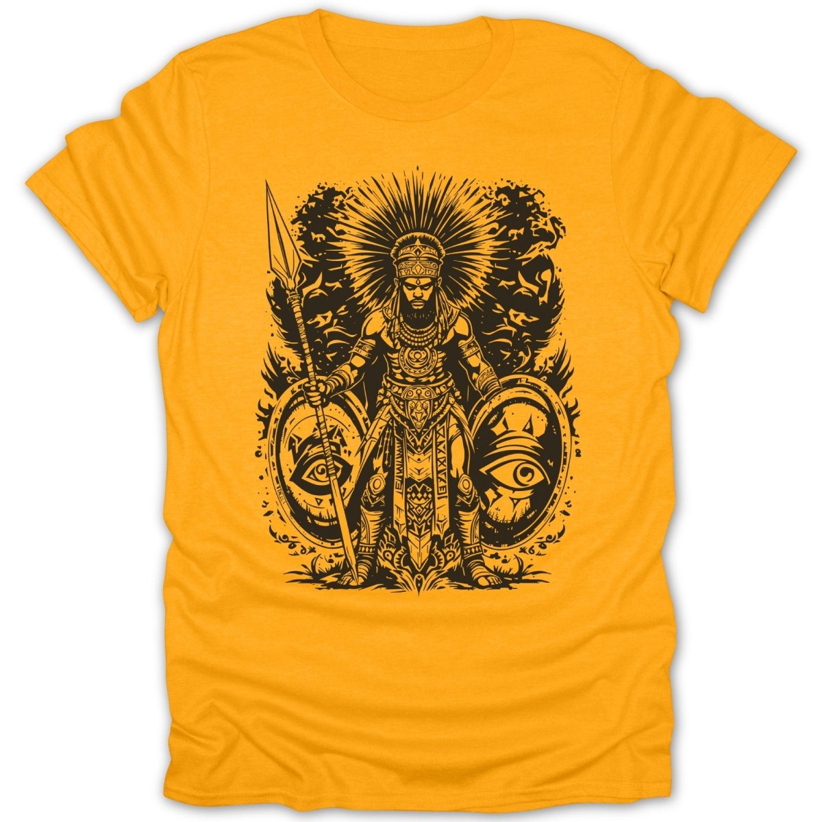 African Warrior with Spear Tee - Zion Threadz