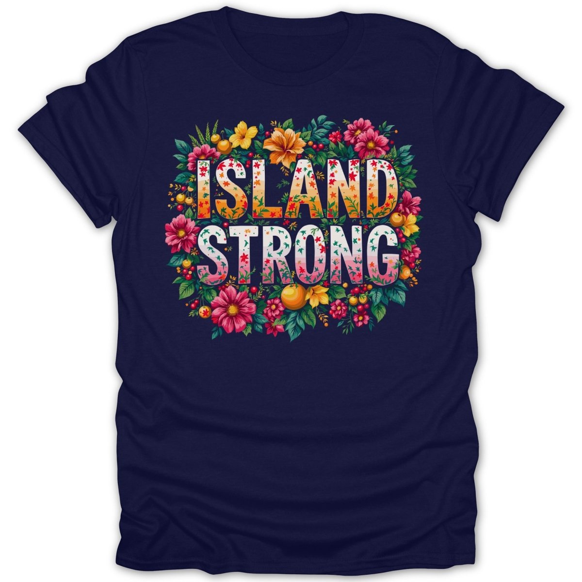 Island Strong Floral Tee - Zion Threadz