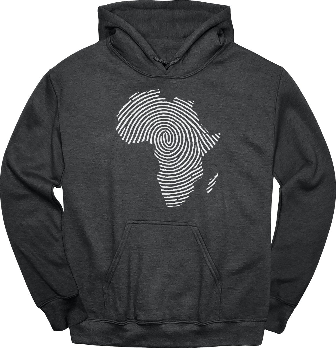 Africa Fingerprint BW Hoodie - Zion Threadz