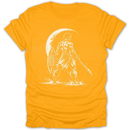Moonlit Warrior BW Tee - Zion Threadz