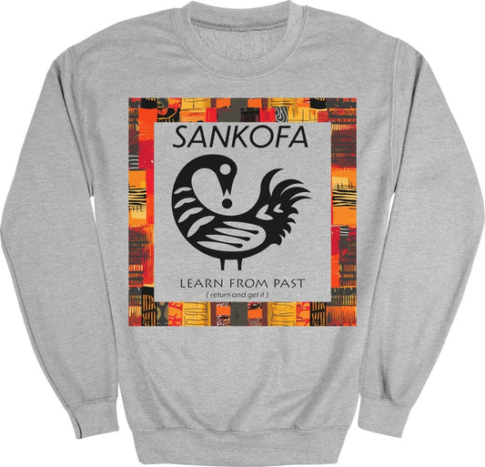 Adinkra Sankofa Color Pattern Sweatshirt - Zion Threadz