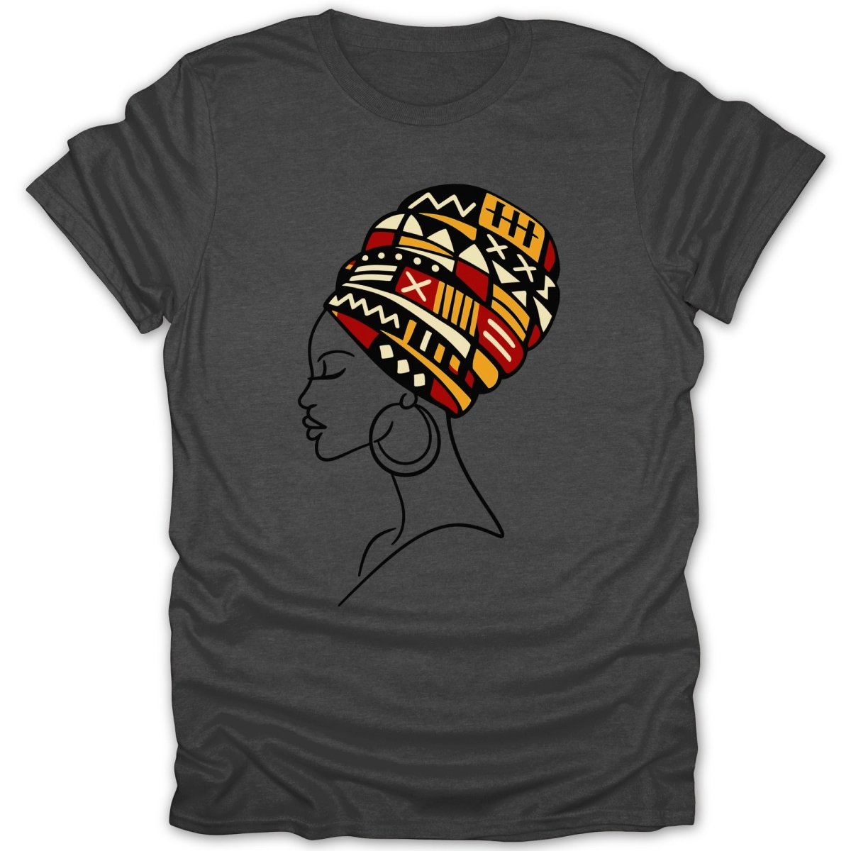 African Queen Stylish Culture Head Wrap Tee - Zion Threadz