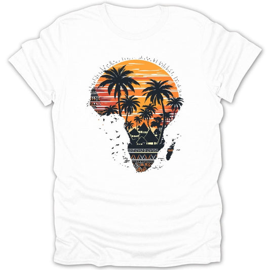Africa Sunset Palm Tee - Zion Threadz