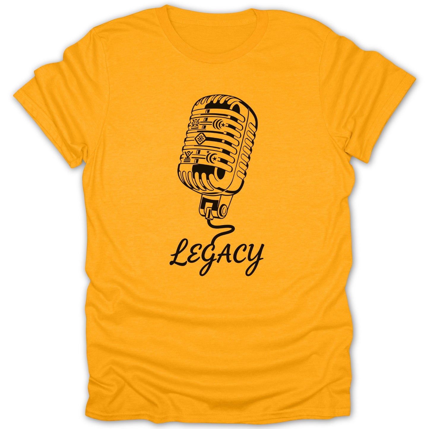 Vintage Microphone Legacy Print Shirt