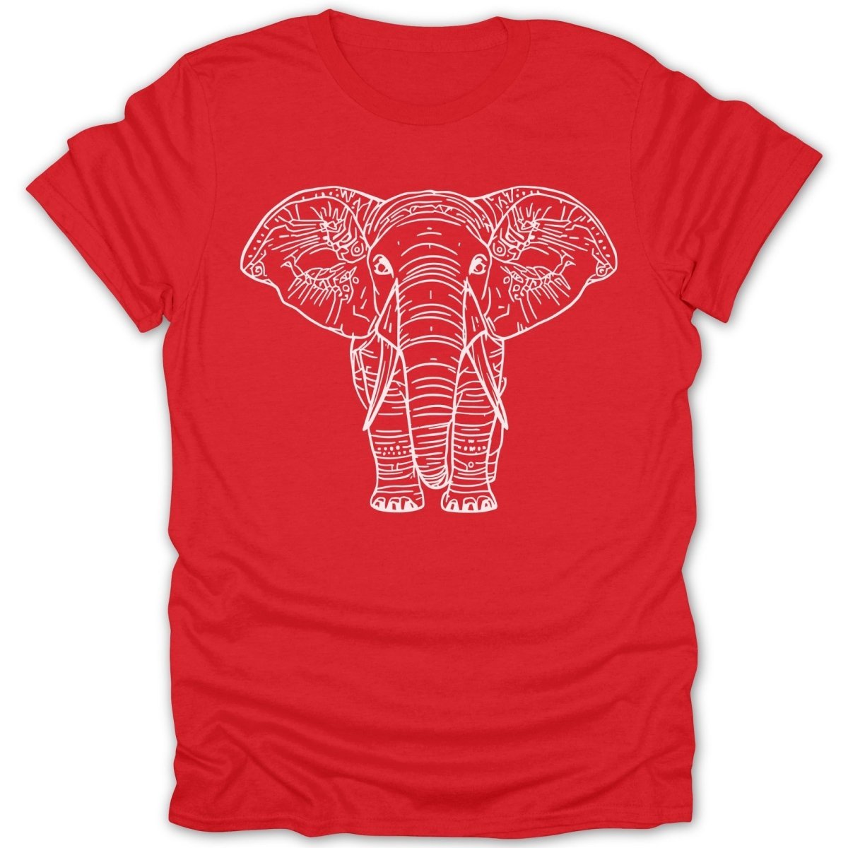 Elegant Elephant Line Art Tee - Zion Threadz