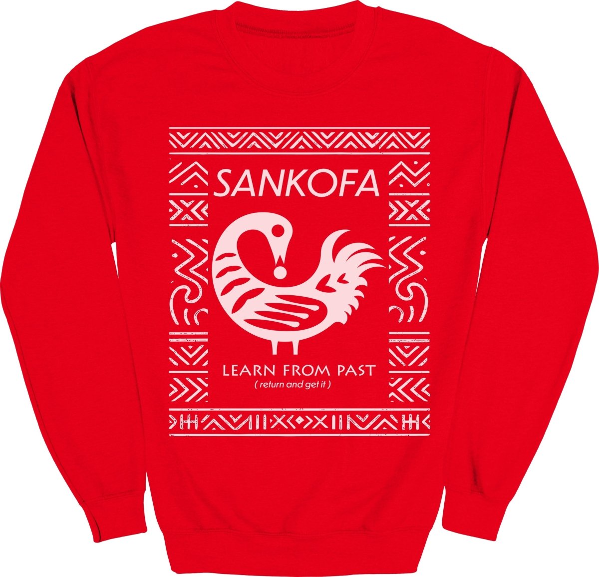 Sankofa Adinkra Pattern Sweatshirt - Zion Threadz