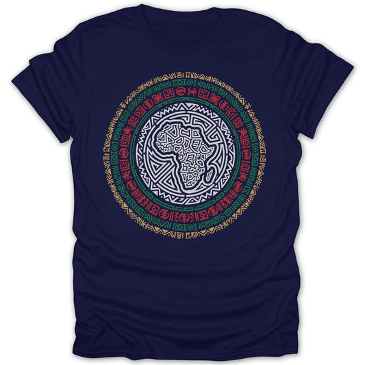 African-Themed Intricate Design Circular T-shirt Product