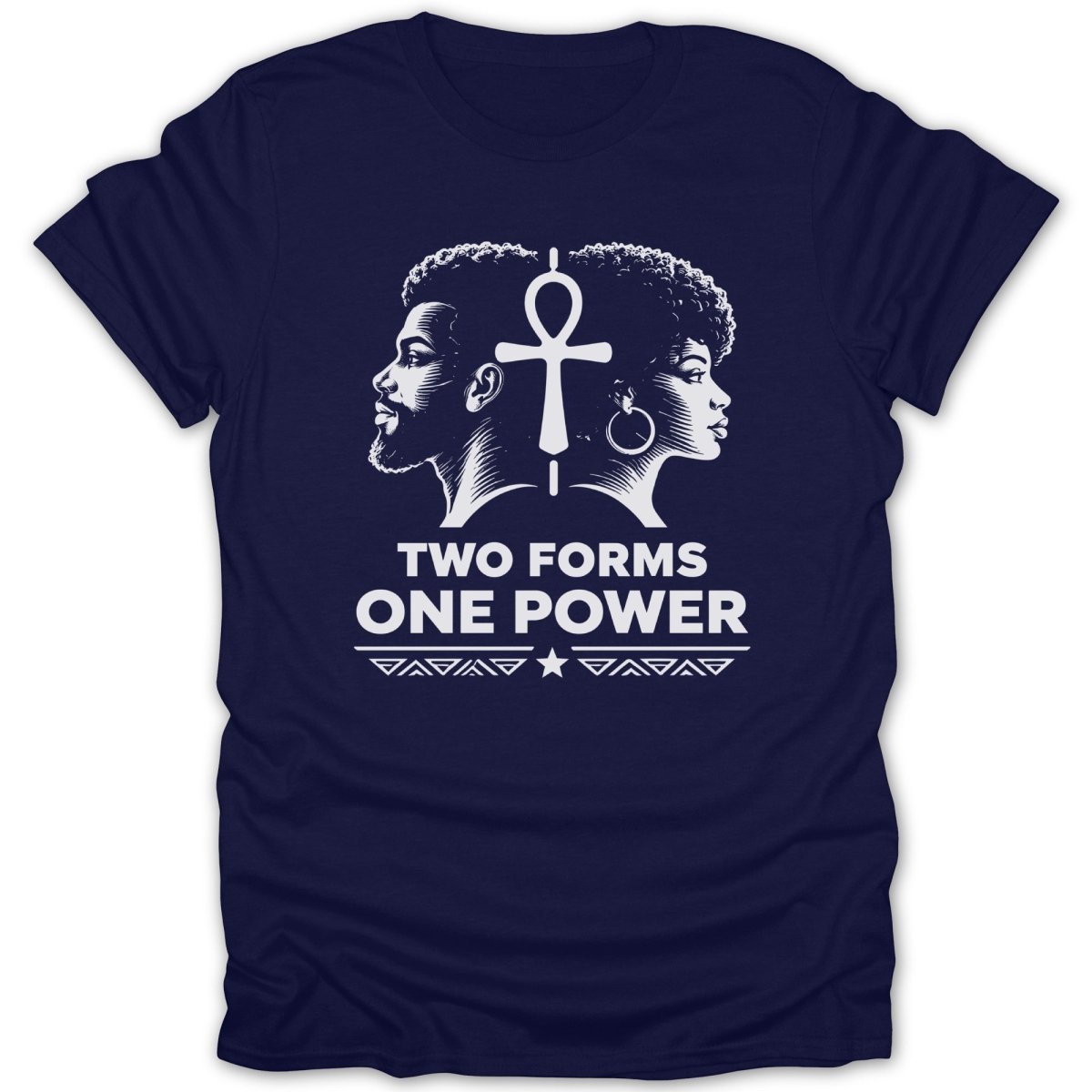 Two Forms One Power Ankh Tee - Zion Threadz