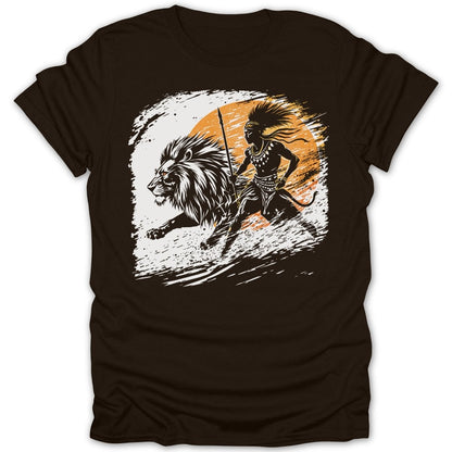 Warrior And Lion Battle Tee - Zion Threadz