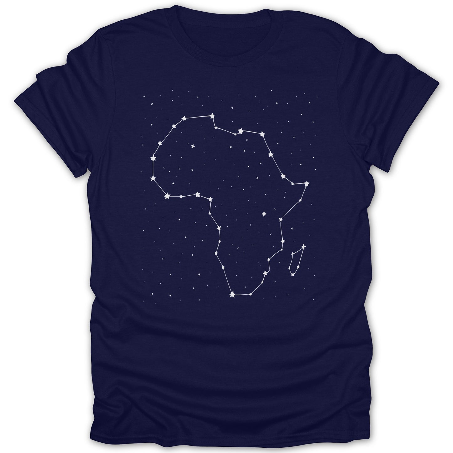 Africa Constellation Design Navy Blue T-shirt product