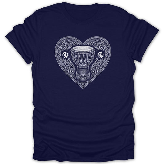 Heart Beat Drum Adinkra Tee - Zion Threadz