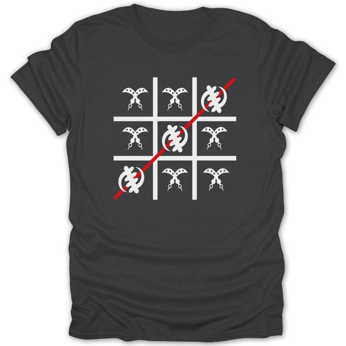 Tic Tac Toe Adinkra GOD vs War Tee - Zion Threadz