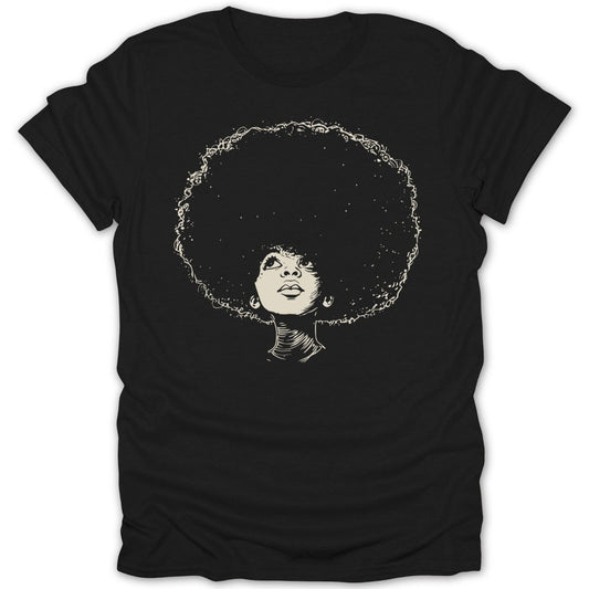 Artistic Afro Girl Portrait W Tee - Zion Threadz