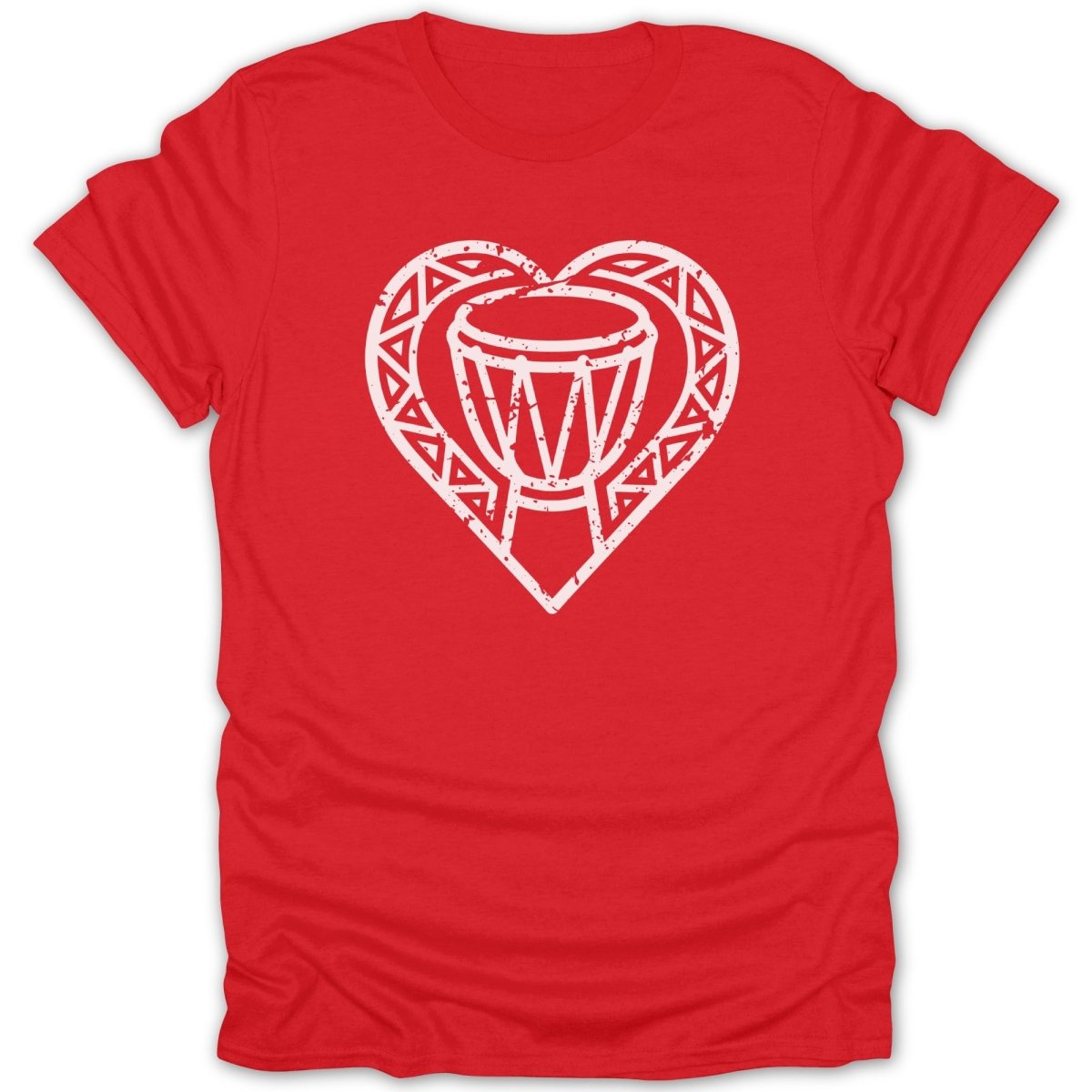 Heart Beat Drum Distressed Tee - Zion Threadz