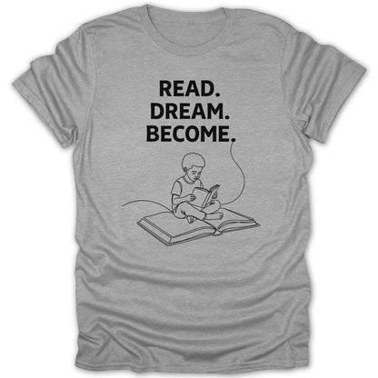 Black Boy Read Dream Become Tee - Zion Threadz