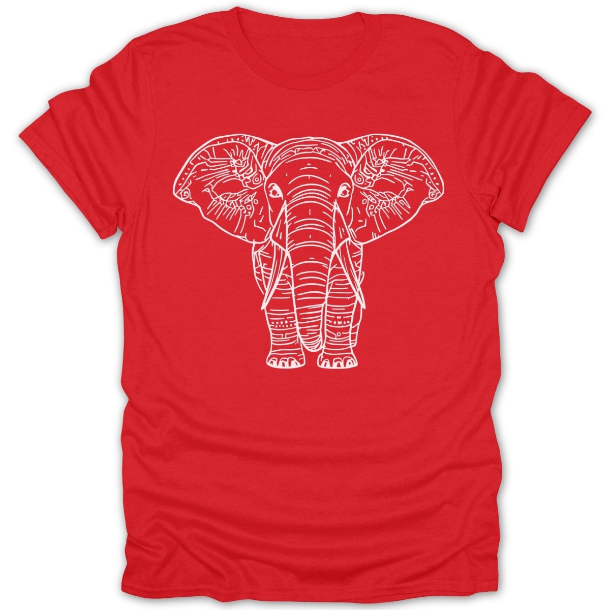 Elegant Elephant Line Art Tee - Zion Threadz