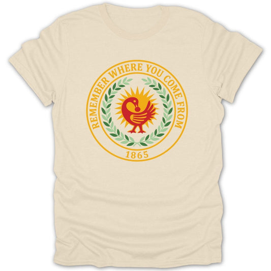 Juneteenth Sankofa Heritage Emblem Tee - Zion Threadz
