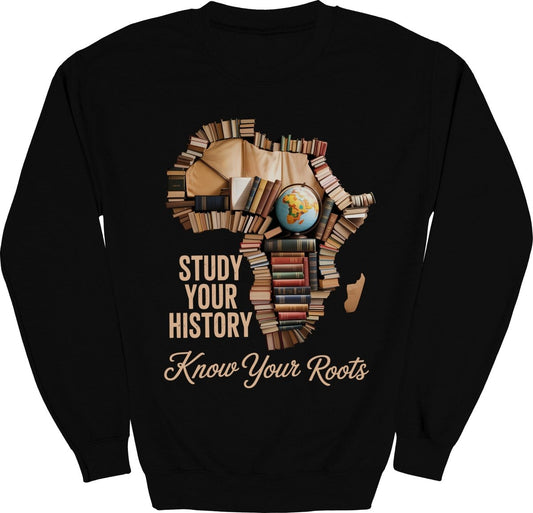 Africa Book Map Sweatshirt - Zion Threadz