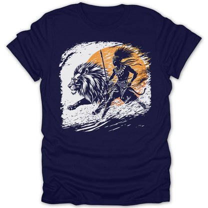 Warrior And Lion Battle Tee - Zion Threadz