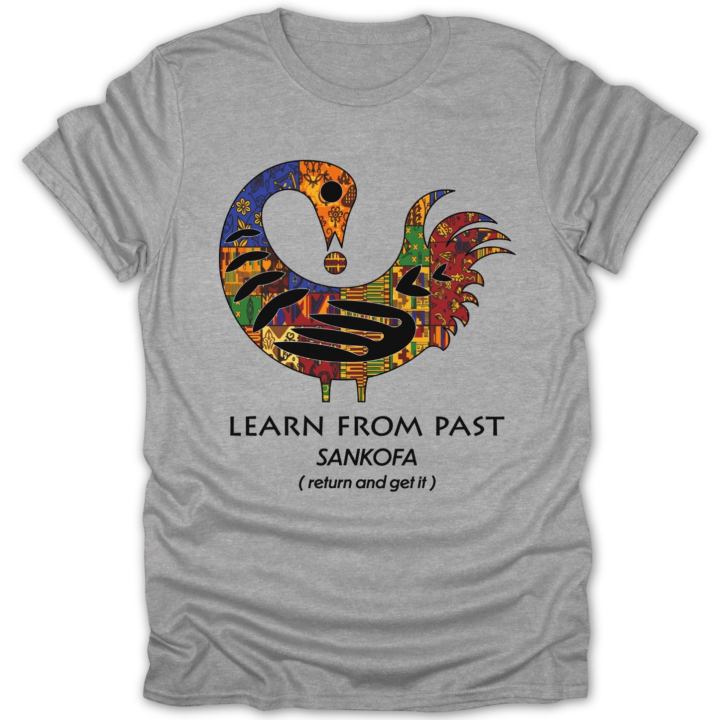 Learn from Past Sankofa Design Graphic T-Shirt