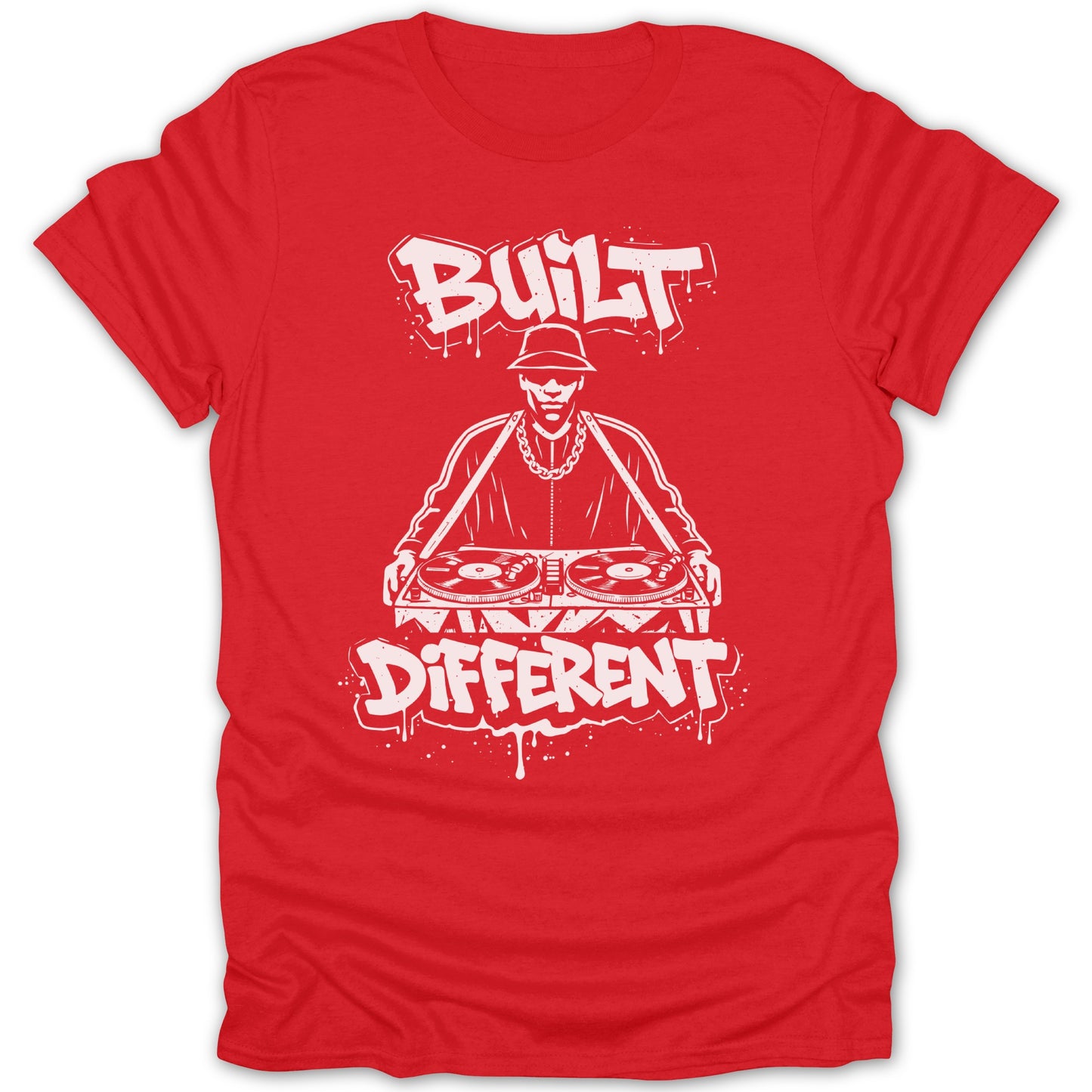 Built Different DJ Graphic T-Shirt Hip Hop Style